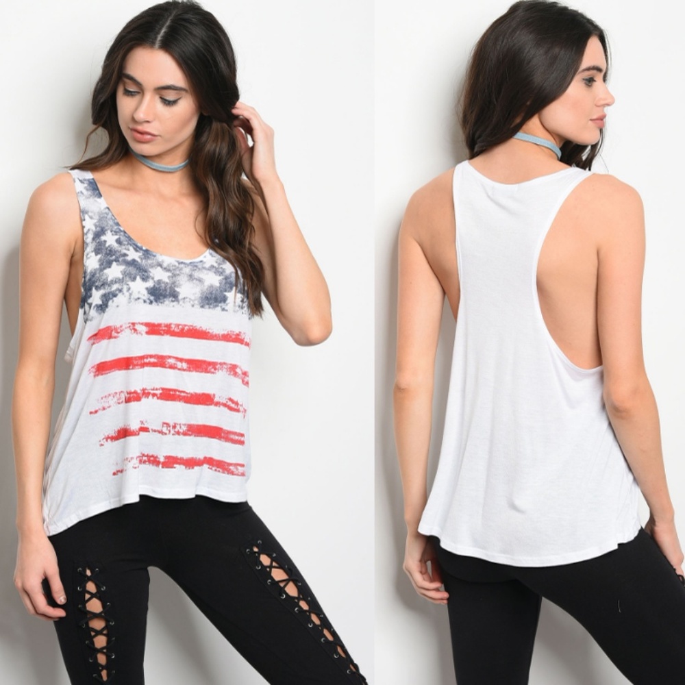 American Flag Top Women’s Patriot USA tank top